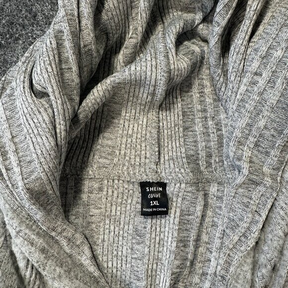 SHEIN Essence Gray Hoodie & Leggings Set Women’s 1X Athleisure Cozy - Picture 5 of 9